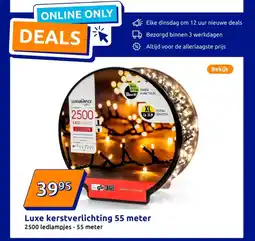 Action Luxe kerstverlichting 55 meter aanbieding