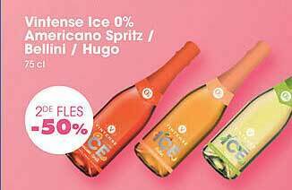 Prik en Tik Vintense Ice 0% Americano Spritz, Bellini, Hugo aanbieding
