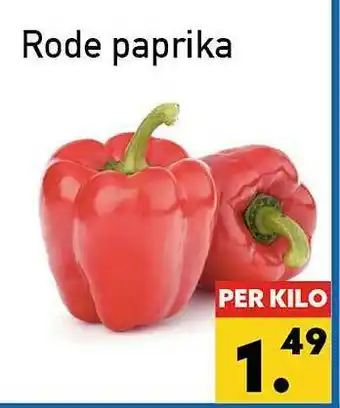 Tanger Markt Rode Paprika aanbieding