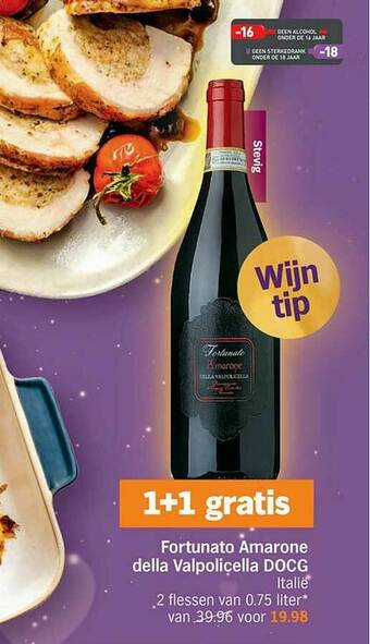 Albert Heijn Fortunato Amarone Della Valpolicella Docg aanbieding