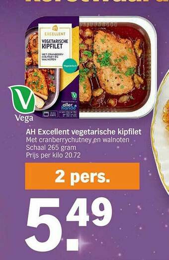 Albert Heijn Ah Excellent Vegetarische Kipfilet aanbieding