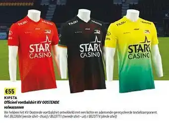 Decathlon Officieel voetbalshirt kv oostende volwassenen aanbieding
