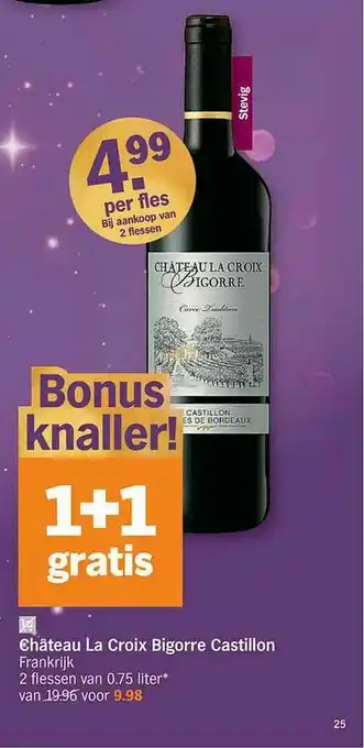 Albert Heijn Chäteau La Croix Bigorre Castillon aanbieding