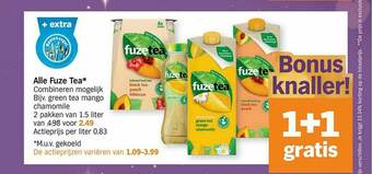Albert Heijn Alle Fuze Tea aanbieding