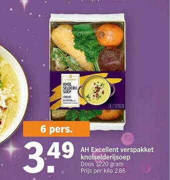 Albert Heijn Ah Excellent Verspakket Knolselderijsoep aanbieding