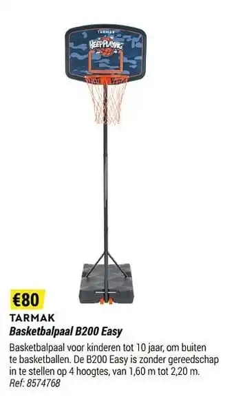 Decathlon Basketbalpaal b200 easy aanbieding
