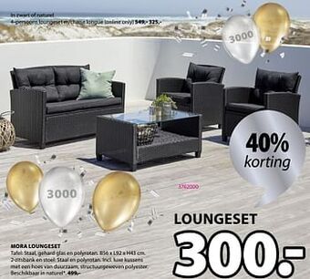 Jysk Mora loungeset aanbieding