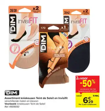 Carrefour Market Assortiment kniekousen Teint de Soleil en Invisfit aanbieding