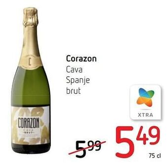 Spar Colruyt Corazon cava spanje brut aanbieding