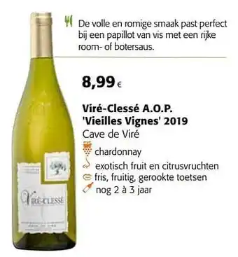 Colruyt Viré-clessé a.o.p. vieilles vignes 2019 cave de viré aanbieding