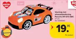 Carrefour Voertuig met afstandsbediening Porsche 911 GT3 ABC aanbieding