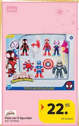 Carrefour Pack van 5 figuurtjes aanbieding