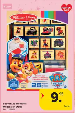 Carrefour Set van 25 stempels Melissa en Doug aanbieding