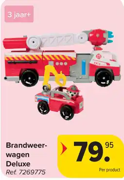 Carrefour Brandweerwagen deluxe aanbieding