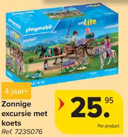 Carrefour Playmobil Zonnige excursie met koets aanbieding