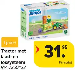 Carrefour Playmobil Tractor met laad- en lossysteem aanbieding