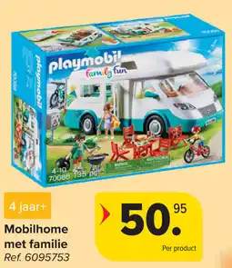 Carrefour Playmobil Mobilhome met familie aanbieding