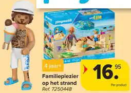 Carrefour Playmobil Familieplezier op het strand aanbieding