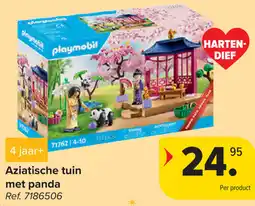 Carrefour Playmobil Aziatische tuin met panda aanbieding