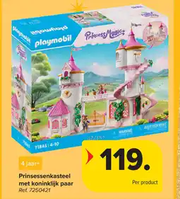 Carrefour Playmobil Prinsessenkasteel met koninklijk paar aanbieding