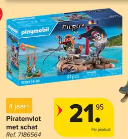 Carrefour Playmobil Piratenvlot met schat aanbieding