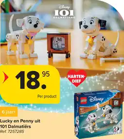 Carrefour LEGO Disney Lucky en Penny uit 101 Dalmatiërs aanbieding
