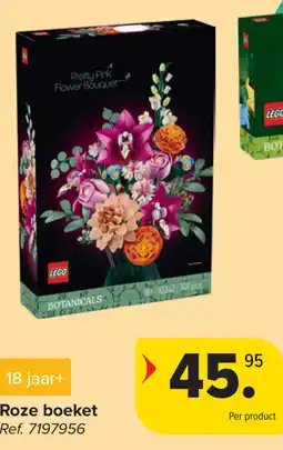 Carrefour LEGO Botanicals Roze boeket aanbieding