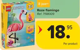 Carrefour LEGO creator Roze flamingo aanbieding