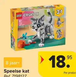 Carrefour LEGO creator speelse kat aanbieding