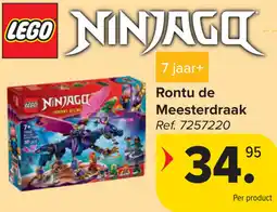 Carrefour Lego ninjago Rontu de Meesterdraak aanbieding