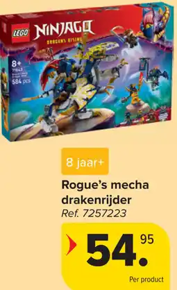 Carrefour Lego ninjago Rogue's mecha drakenrijder aanbieding