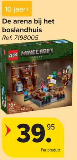 Carrefour Lego minecraft De arena bij het boslandhuis aanbieding
