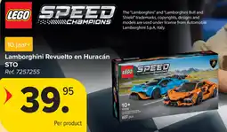 Carrefour Lego Speed Lamborghini Revuelto en Huracán STO aanbieding