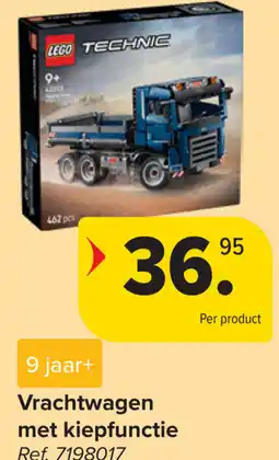 Carrefour Lego Technic Vrachtwagen met kiepfunctie aanbieding