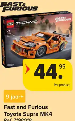Carrefour Lego Technic Fast and Furious Toyota Supra MK4 aanbieding