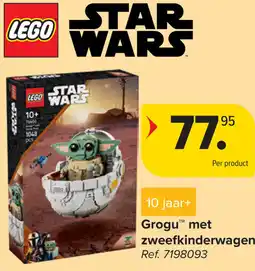 Carrefour Lego Star Wars Grogu met zweefkinderwagen aanbieding