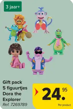 Carrefour Gift pack 5 figuurtjes Dora the Explorer aanbieding