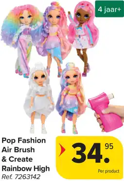 Carrefour Pop Fashion Air Brush & Create Rainbow High aanbieding