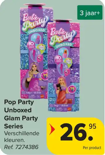 Carrefour Pop Party Unboxed Glam Party Series aanbieding