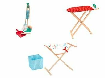 Lidl PLAYTIVE® Houten poetsset, strijkplank of droogrek aanbieding