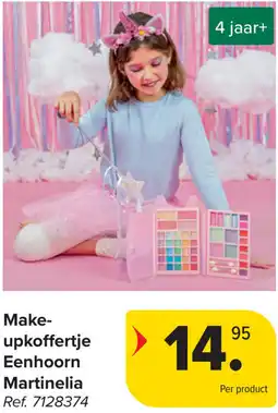 Carrefour Make-upkoffertje Eenhoorn Martinelia aanbieding
