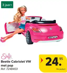 Carrefour Beetle Cabriolet VW met pop aanbieding