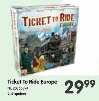 Fun Ticket to ride europe aanbieding