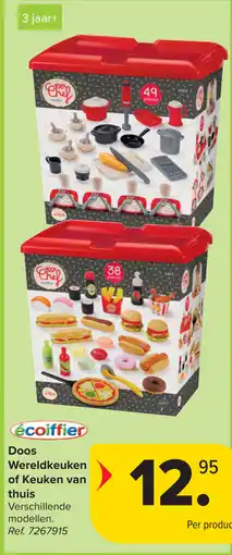 Carrefour Écoiffier Doos Wereldkeuken of Keuken van thuis aanbieding