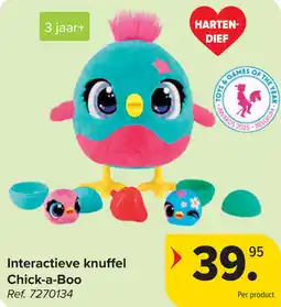 Carrefour Interactieve knuffel Chick-a-Boo aanbieding