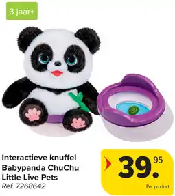 Carrefour Interactieve knuffel Babypanda ChuChu Little Live Pets aanbieding