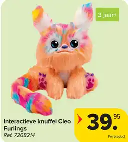 Carrefour Interactieve knuffel Cleo Furlings aanbieding