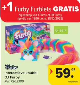 Carrefour Interactieve knuffel DJ Furby aanbieding