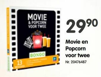 Movie en popcorn voor twee