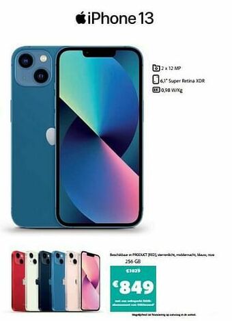 Base Apple iphone 13 256 gb aanbieding